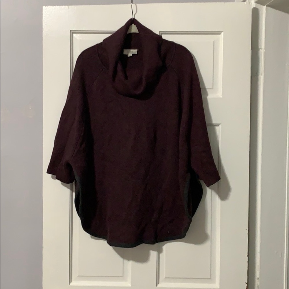 Purple/ Maroon Poncho